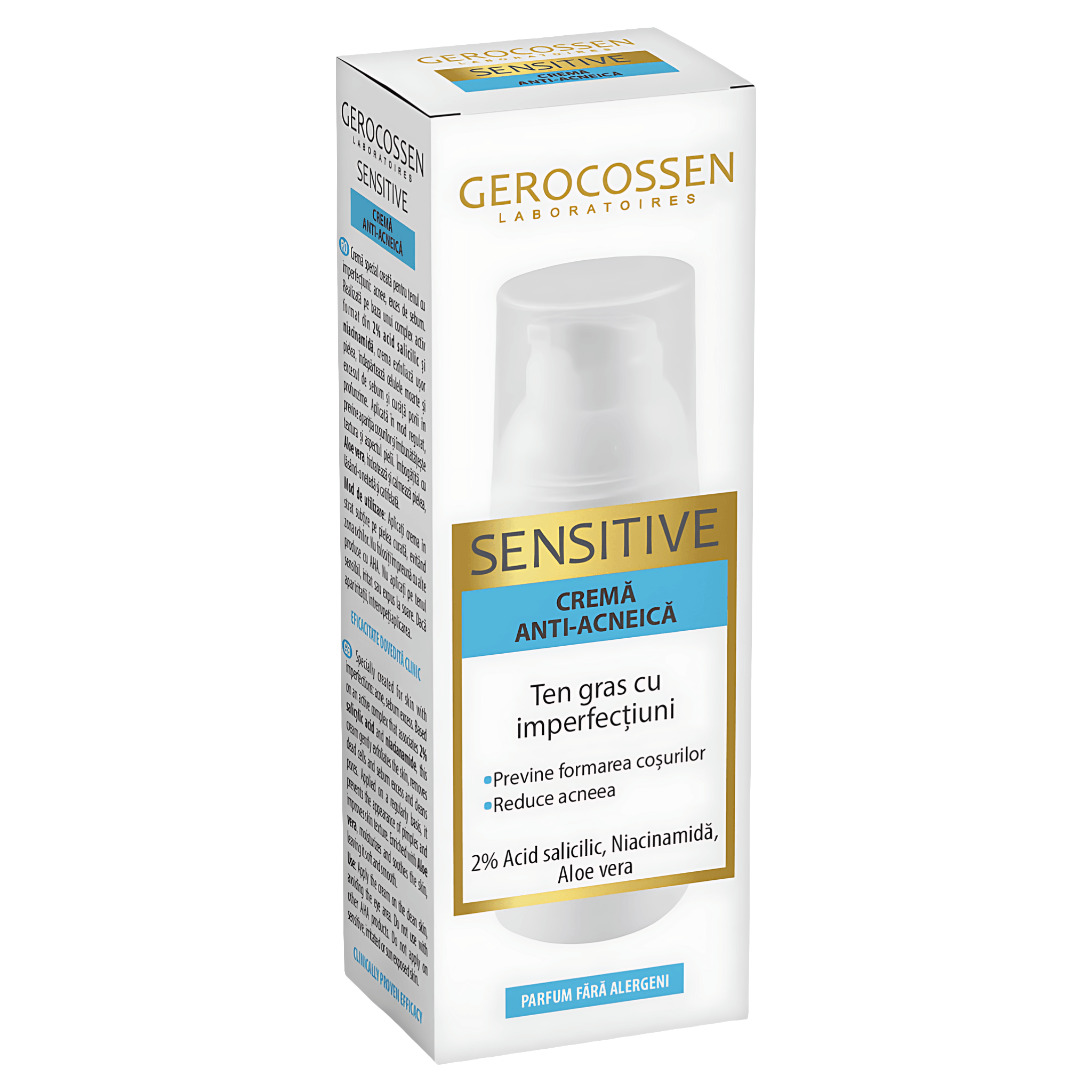 Crema anti-acneica Gerocossen Sensitive, 50 ml
