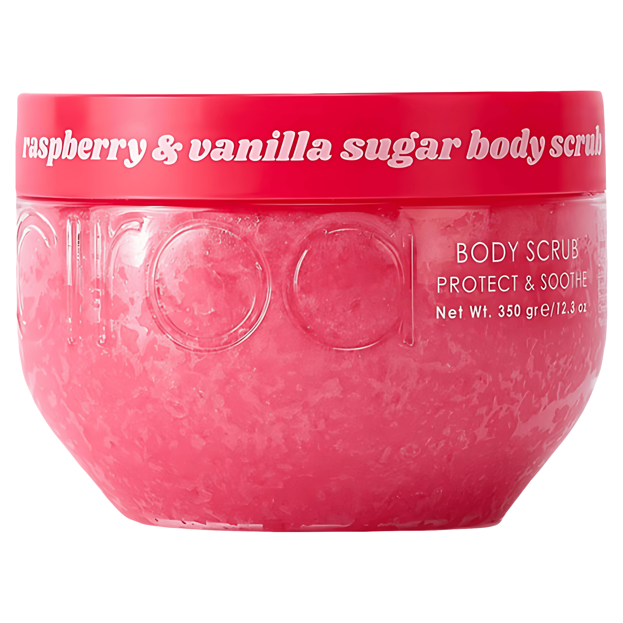 Scrub pentru corp cu zmeura si vanilie Ciroa, 350 ml