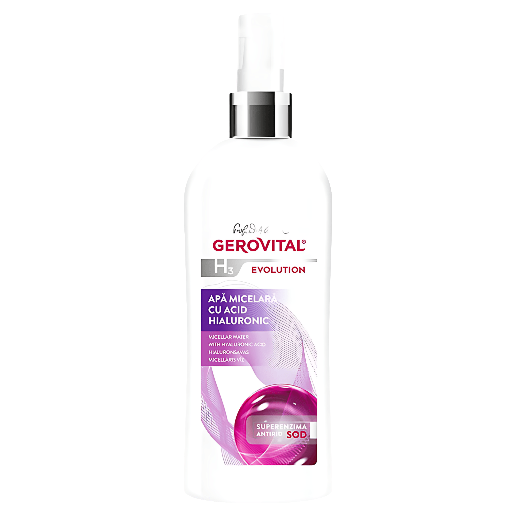 Apa micelara cu acid hialuronic Gerovital GH3 Evolution, 150 ml