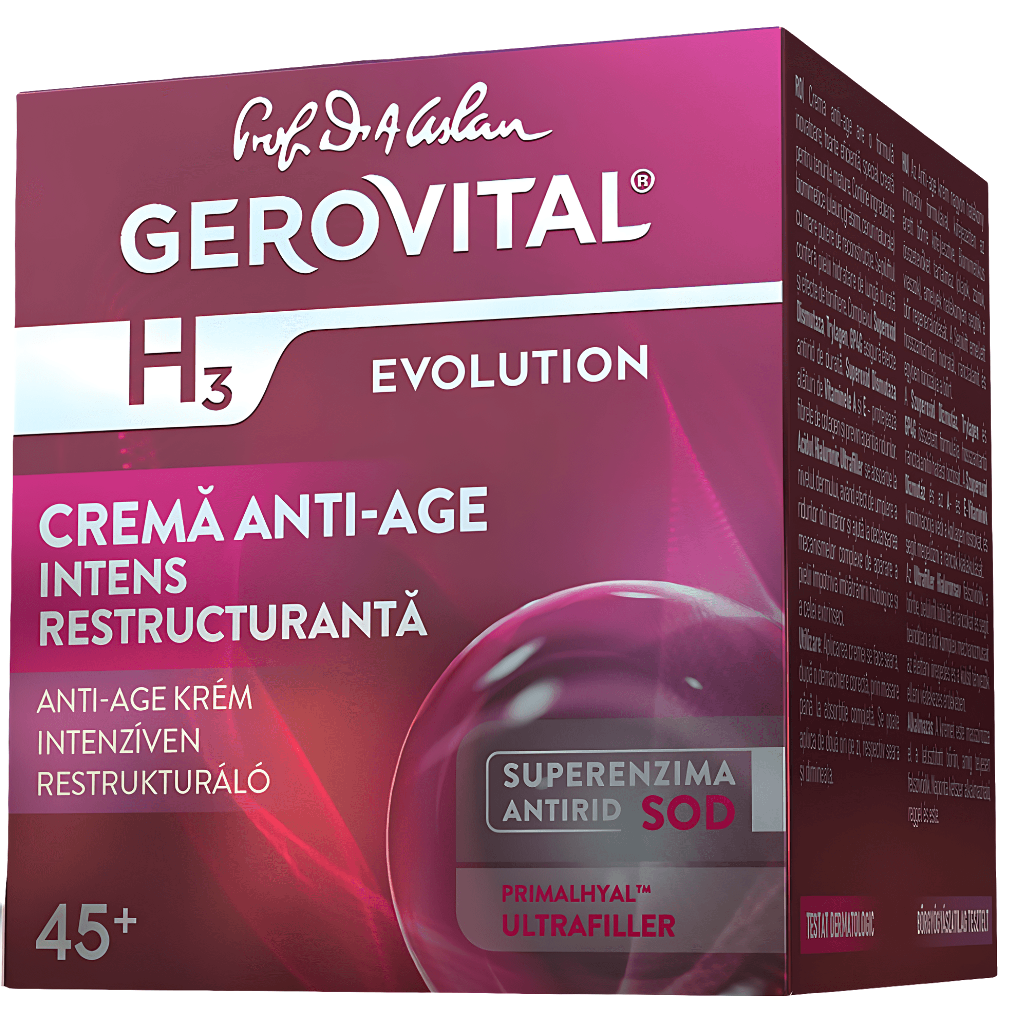 Crema anti-age intens restructuranta Gerovital H3 Evolution, 50ml