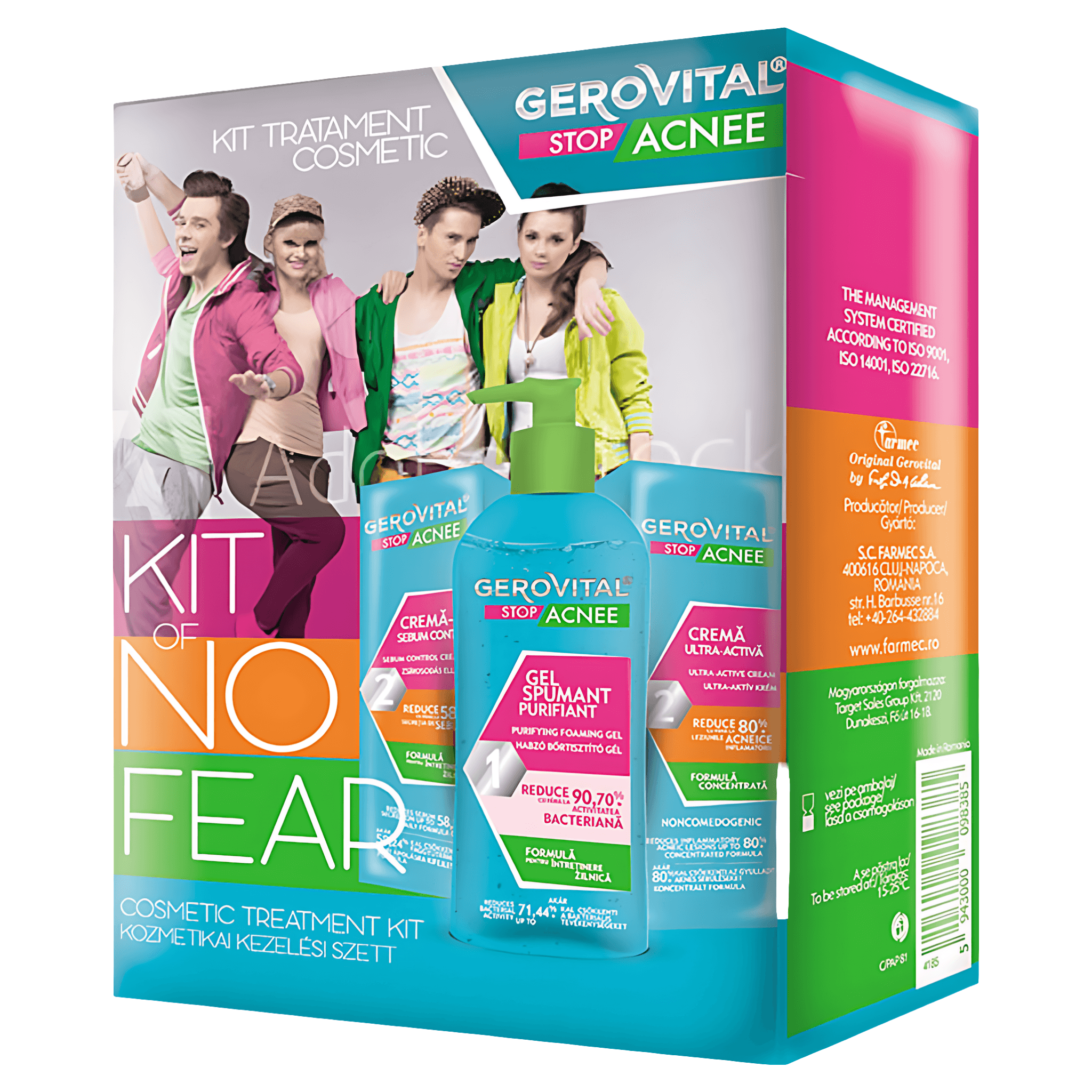 Kit tratament cosmetic Gerovital stop acnee