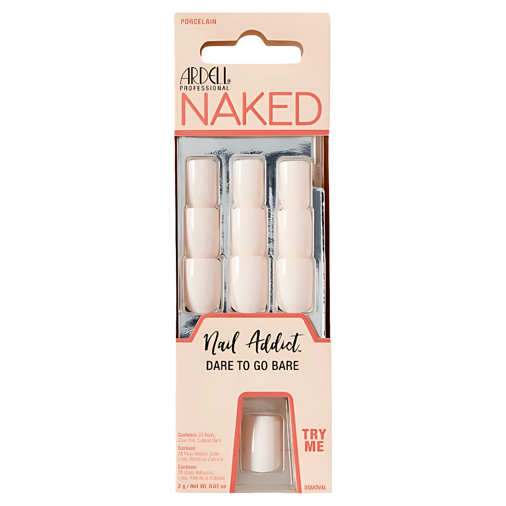 Unghii false Ardell Press on Naked Porcelain, 1 set