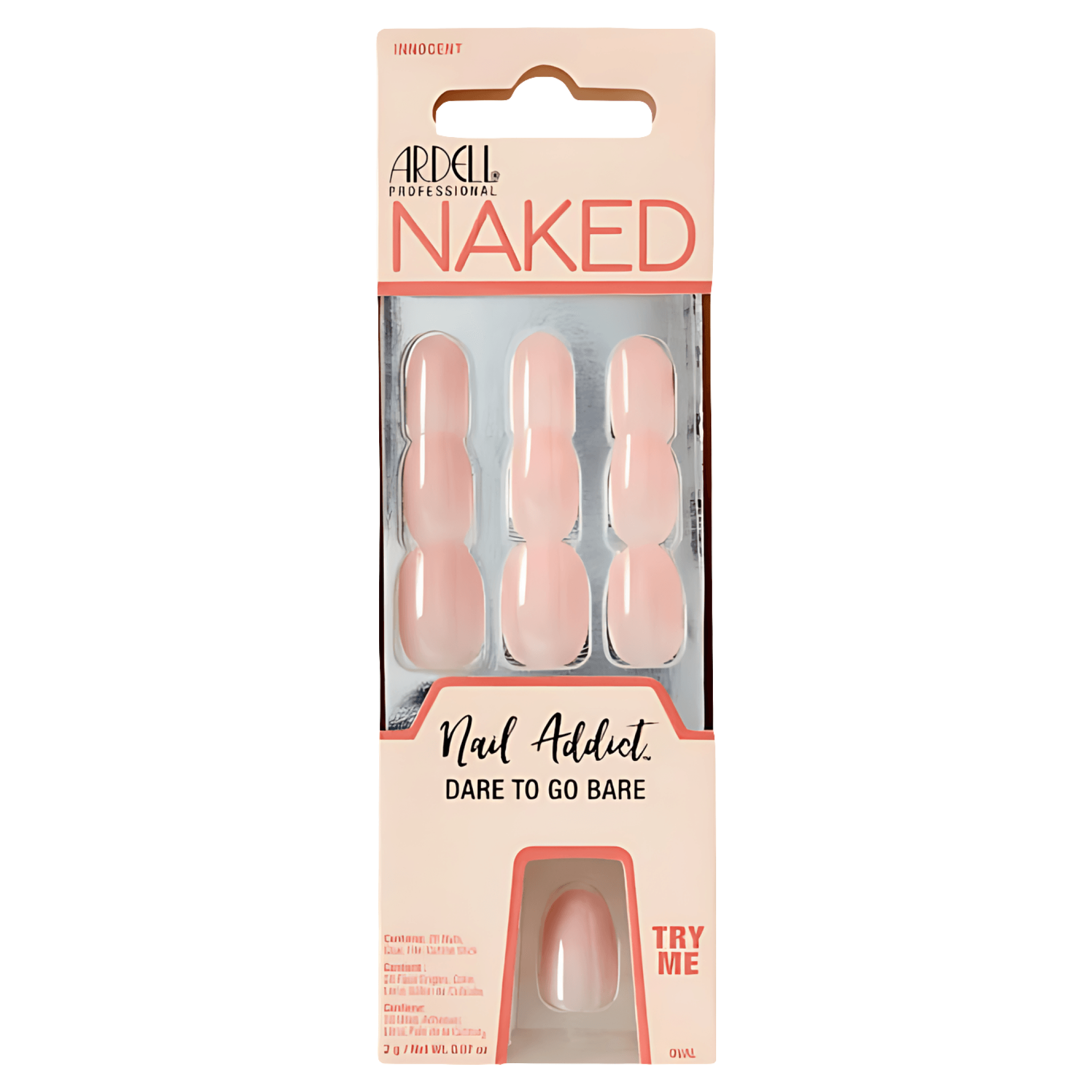 Unghii false Ardell Press on Naked Innocent, 1 set