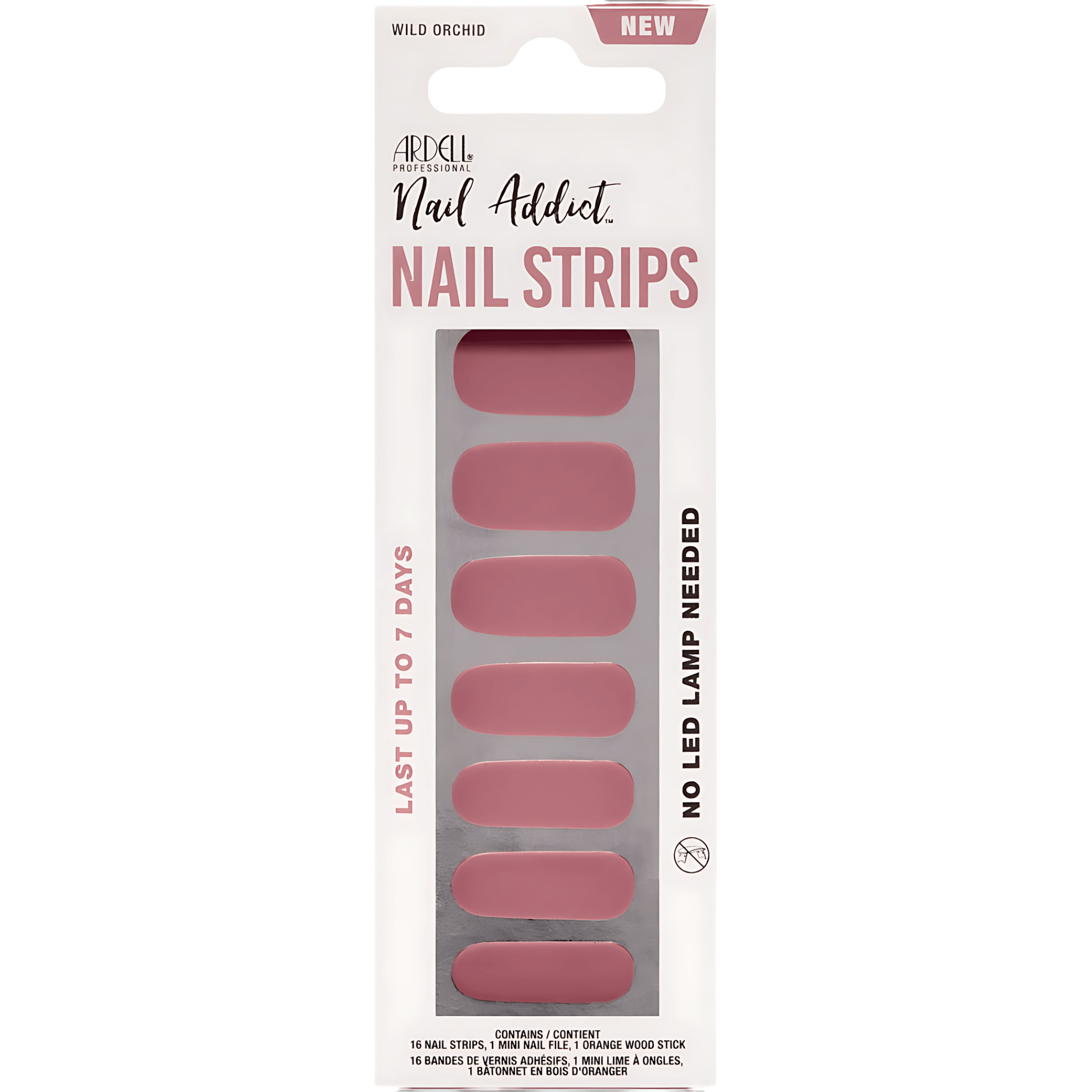 Unghii false autoadezive Ardell Wild Orchid, 1 set