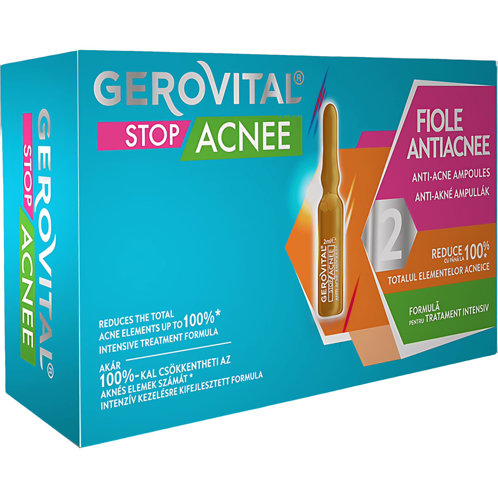 Fiole antiacnee Gerovital Stop Acnee 10 x 2 ml