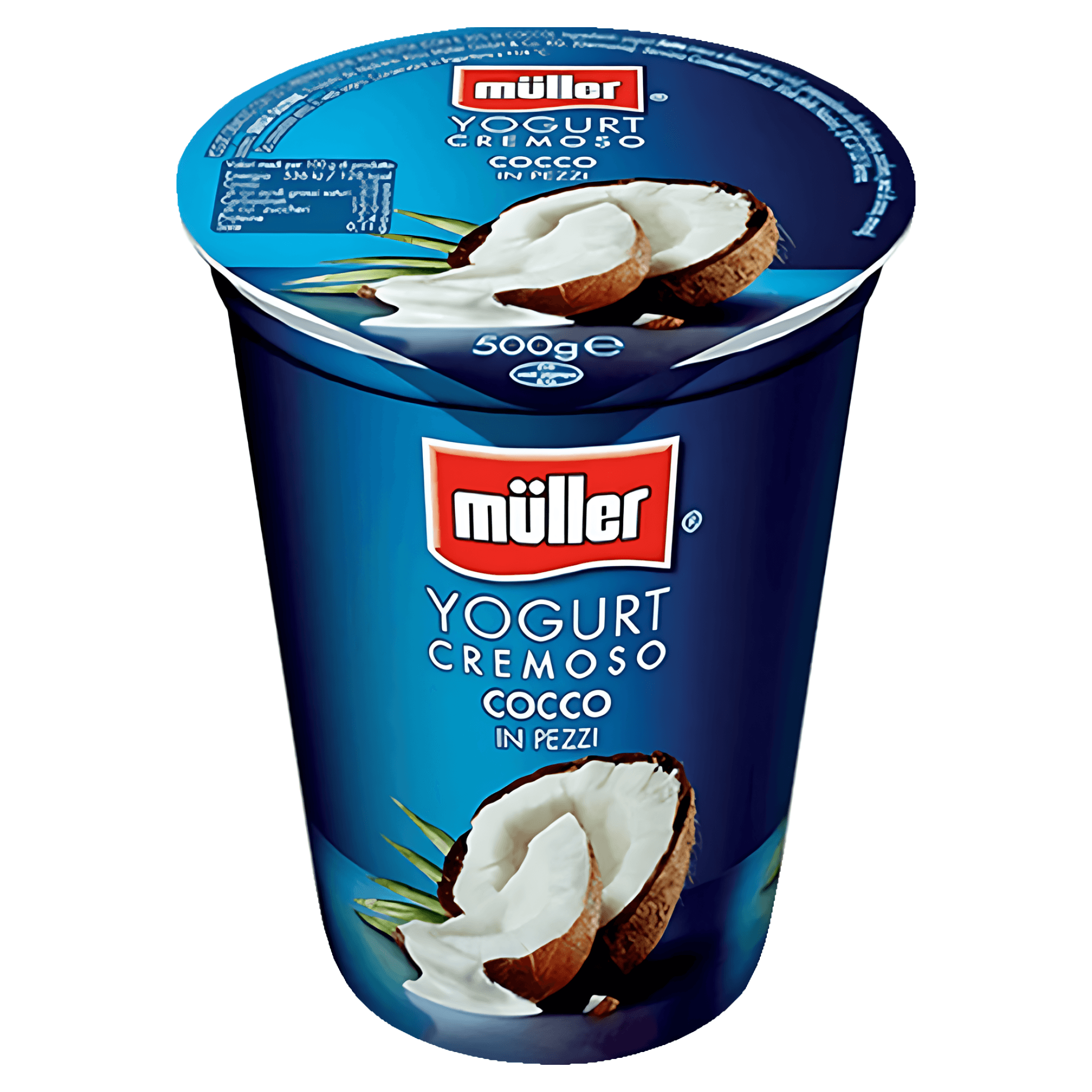Iaurt cremos cu bucati de cocos Muller, 500 g