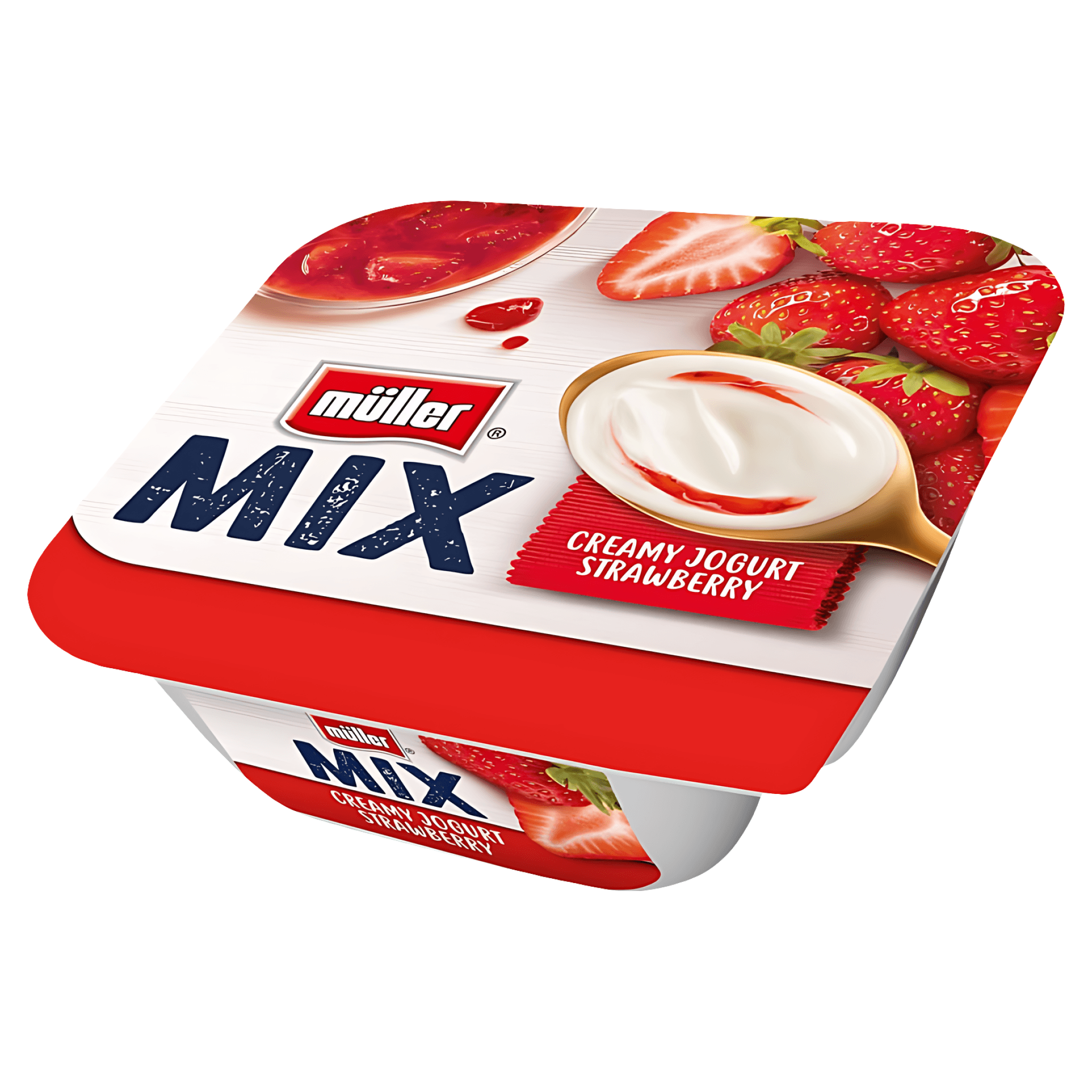 Iaurt cu capsuni Muller, 130 g