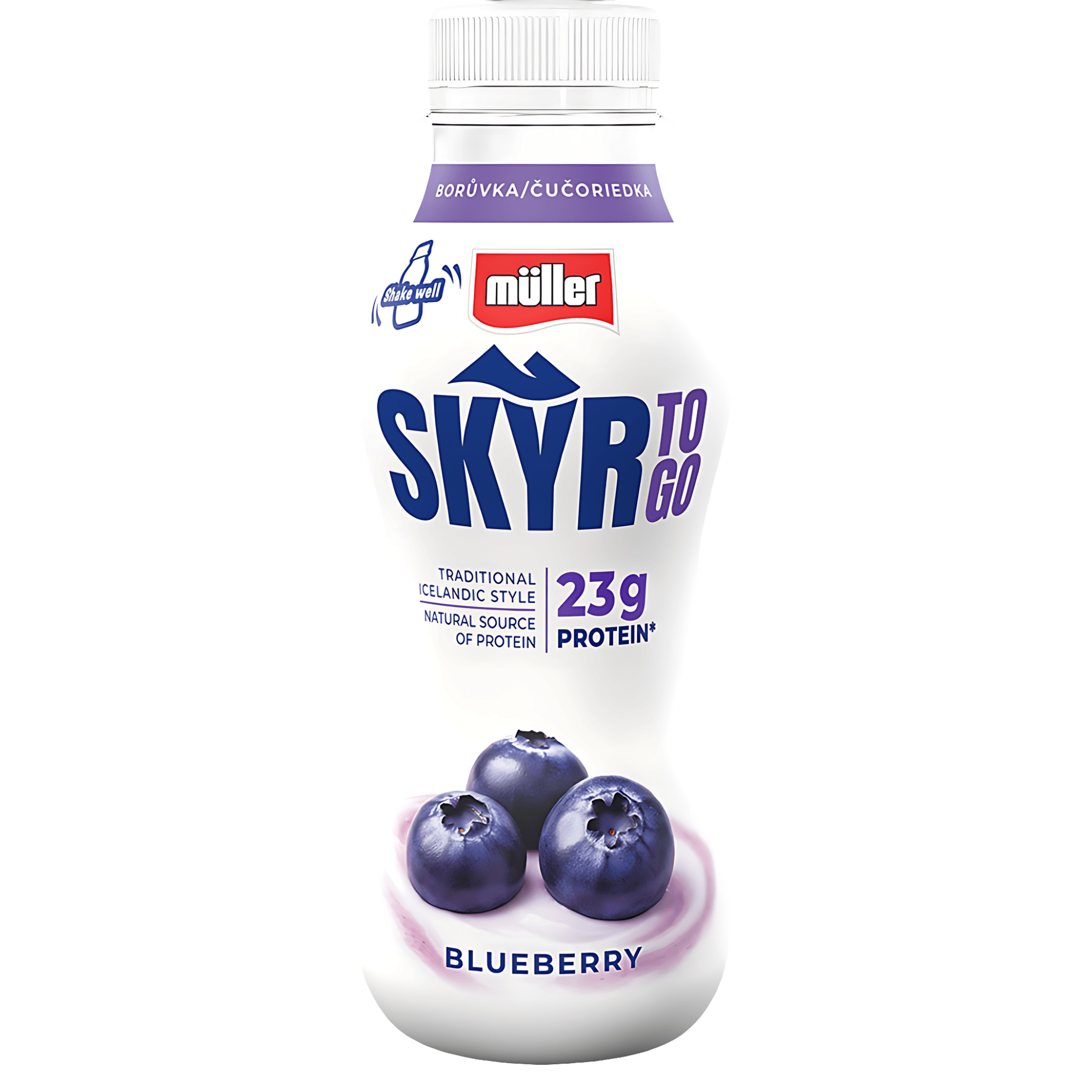 Skyr cu aroma de afine Muller To Go, 330 g