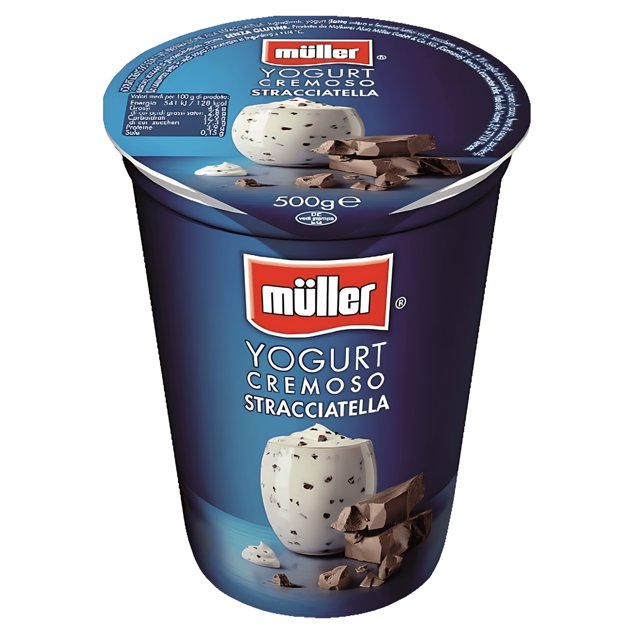 Iaurt cremos cu straciatella Muller, 500 g