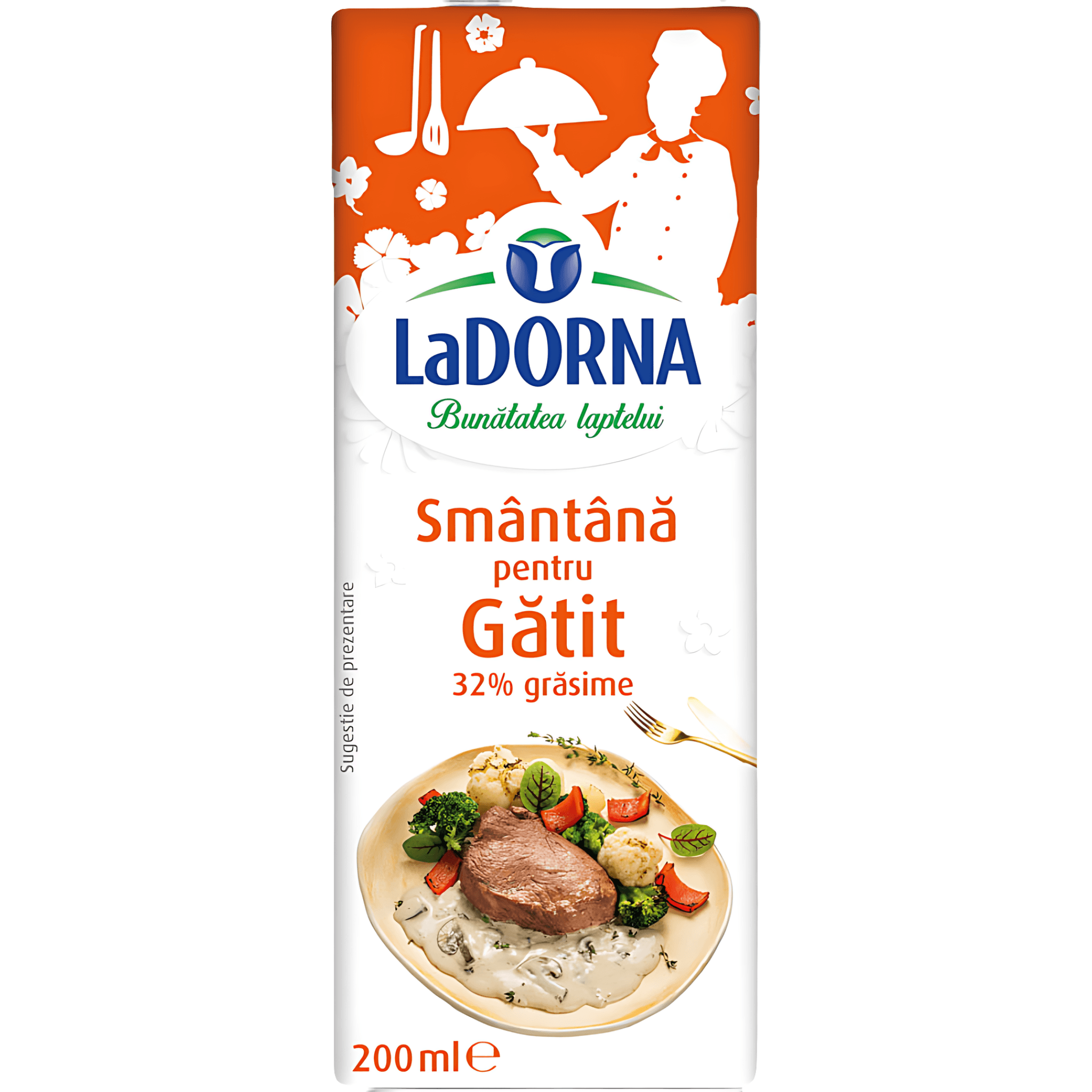 Smantana de gatit LaDorna, 32% grasime, 200 ml
