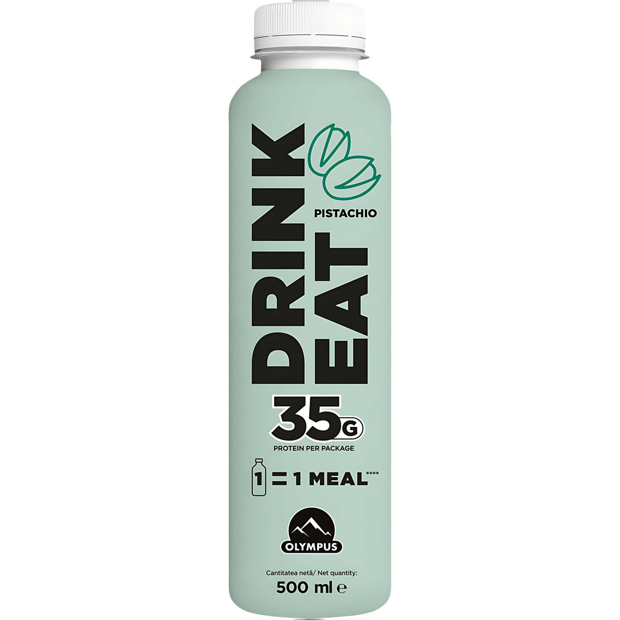 Bautura pe baza de lapte cu aroma de fistic Olympus Drink Eat, 500 ml