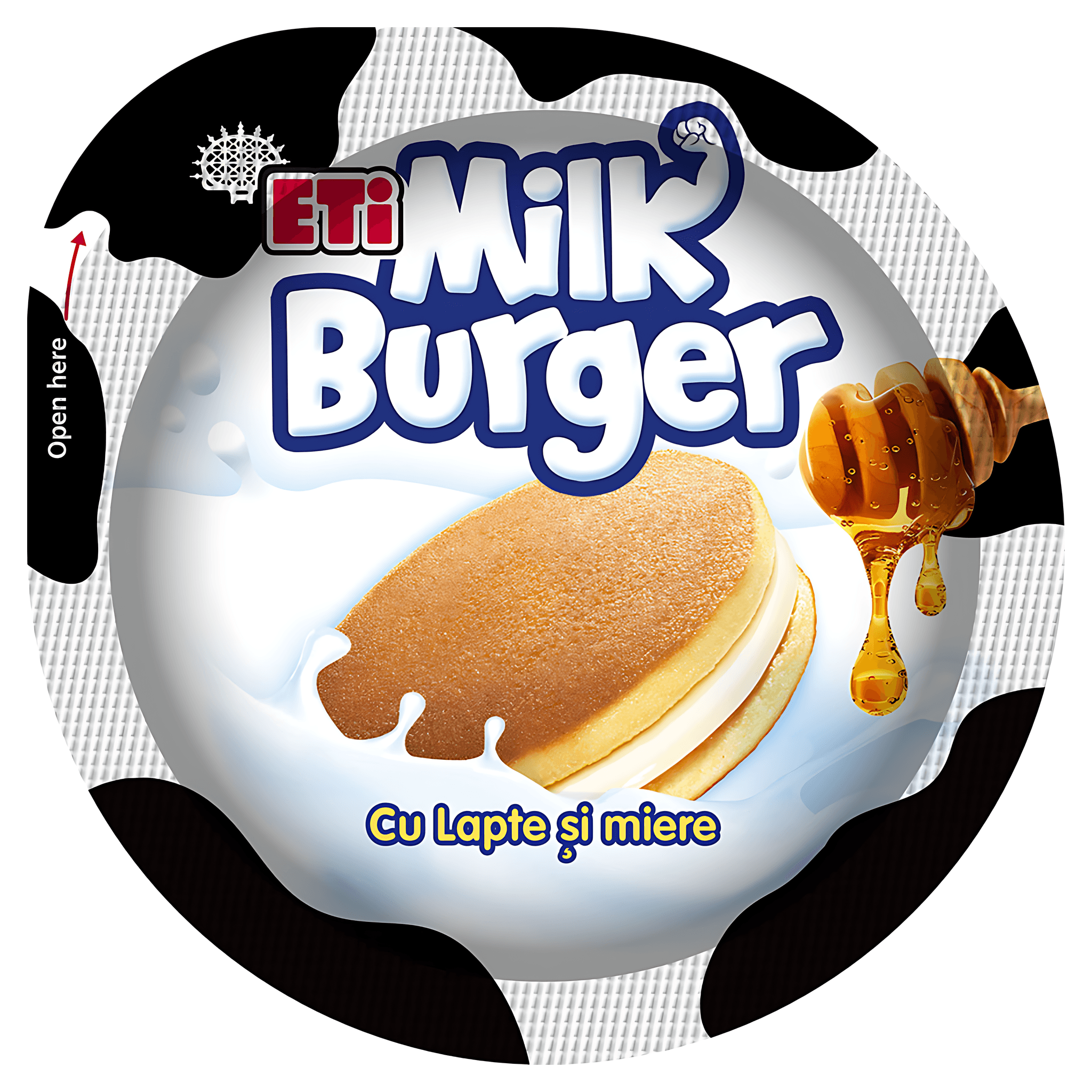 Prajitura cu lapte si miere Eti Milk Burger, 35 g