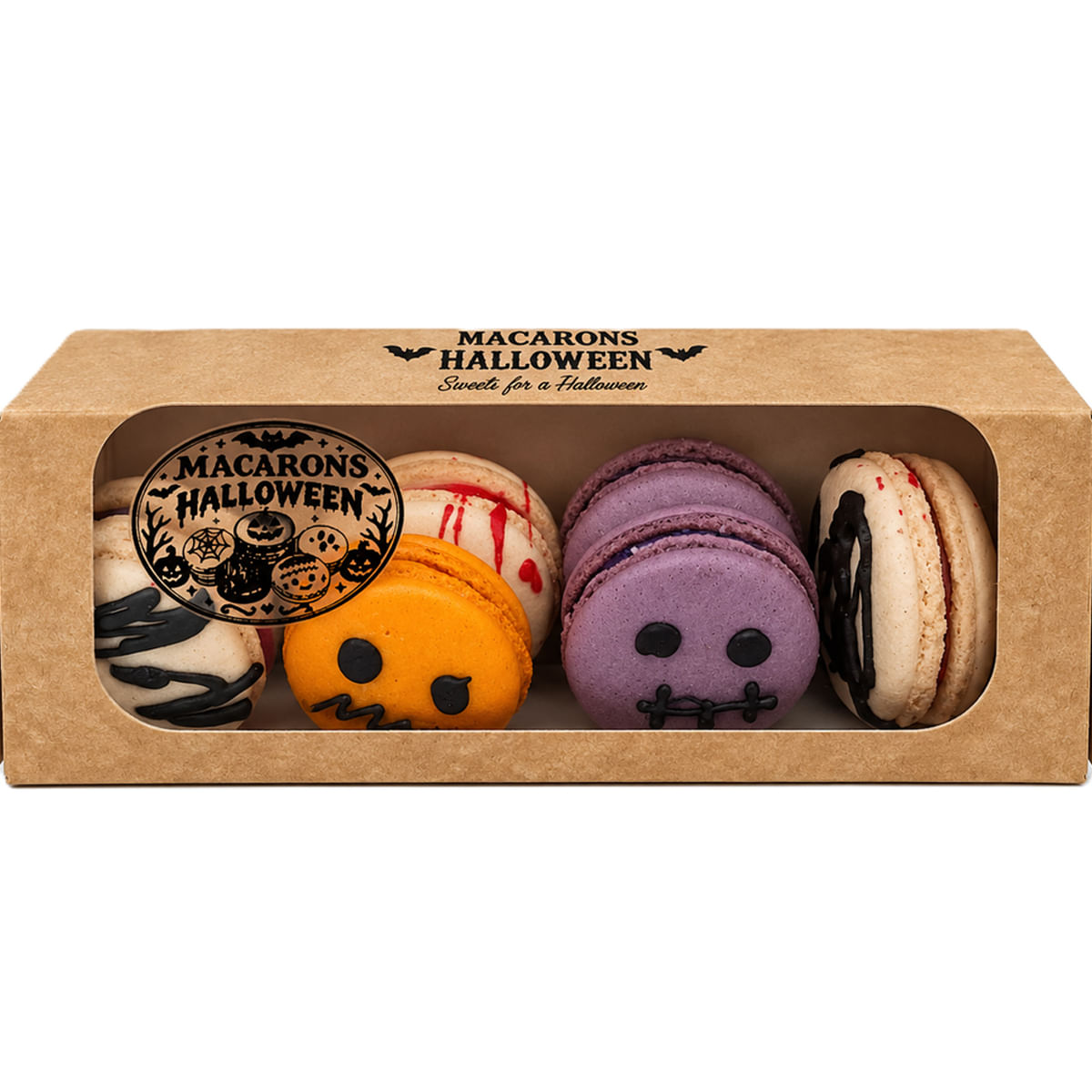Macarons asortat Halloween, 140 g
