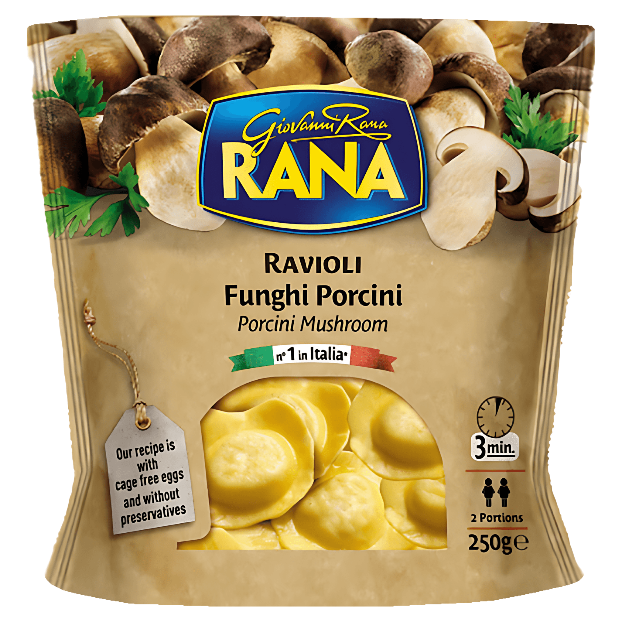 Ravioli cu Ciuperci de padure Rana, 250 g