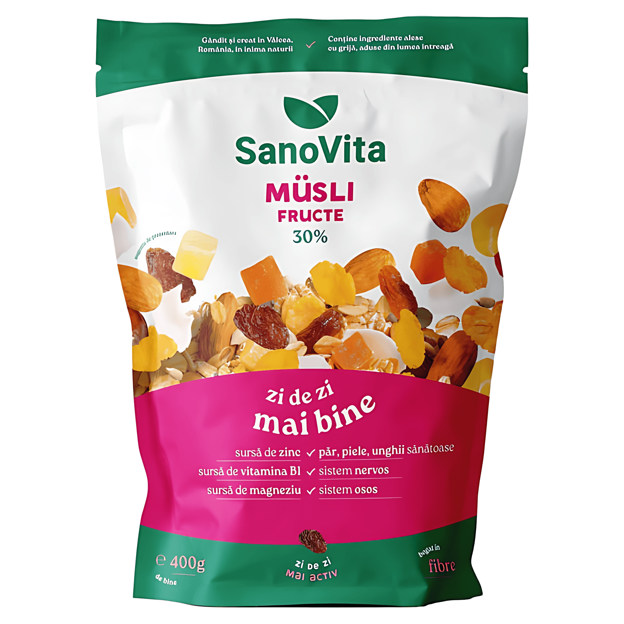 Musli cu fructe 30% SanoVita, 500 g