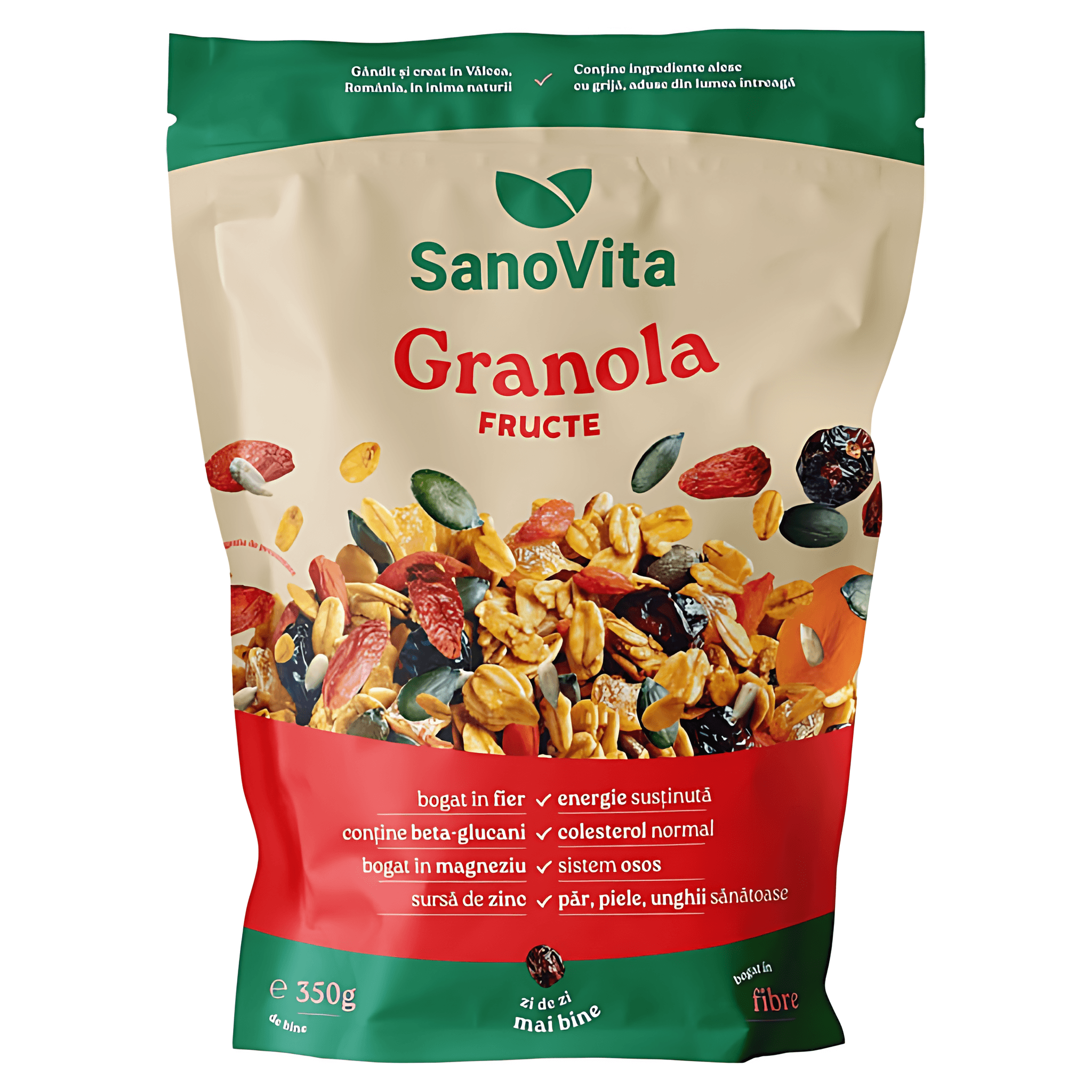 Granola cu fructe SanoVita, 350 g