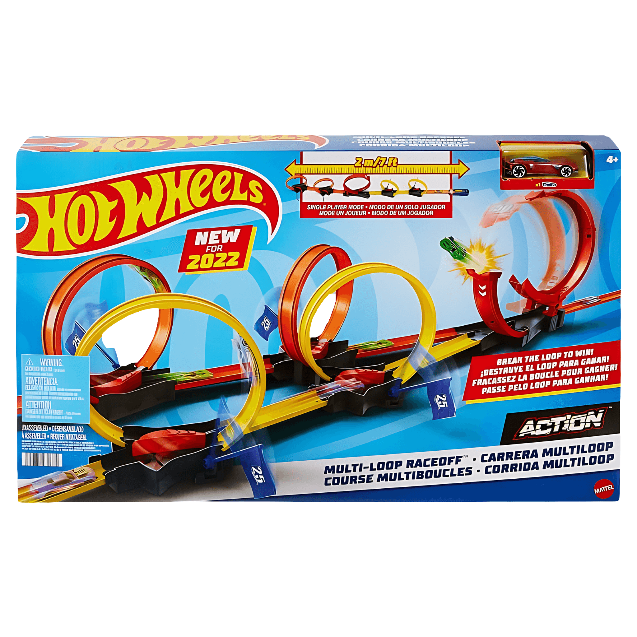 Joc masinute Pista buclelor duble Hot Wheels