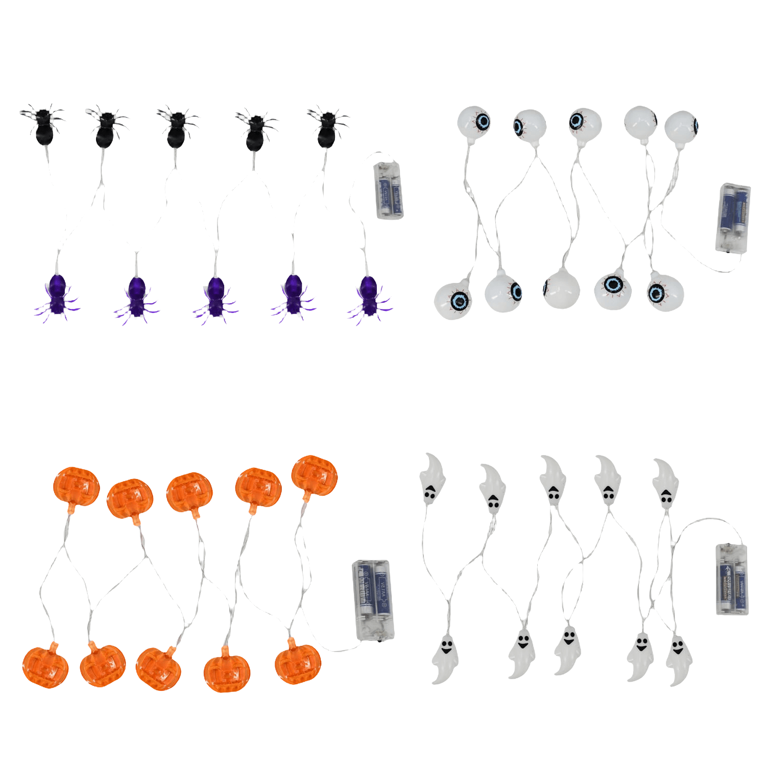 Ghirlanda Halloween Actuel, 10 LED-uri, 150 cm, 1 bucata, diverse modele