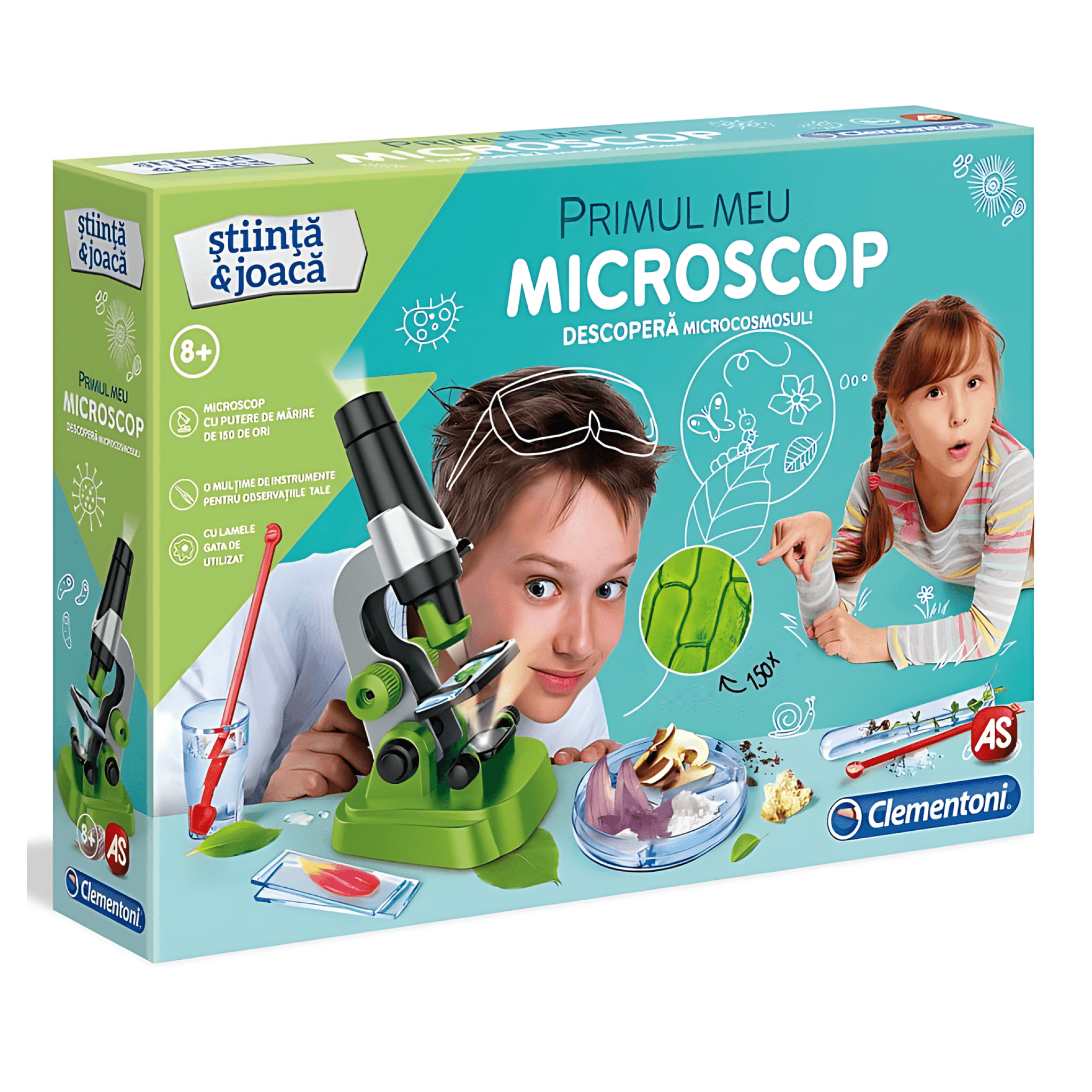 Joc educativ Clementoni stiinta si joaca, primul meu microscop