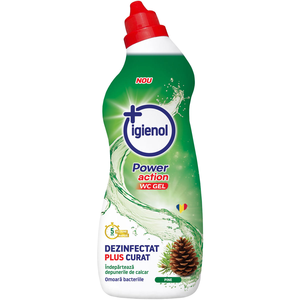 Gel dezinfectant pentru toaleta Igienol Pine, 750 ml