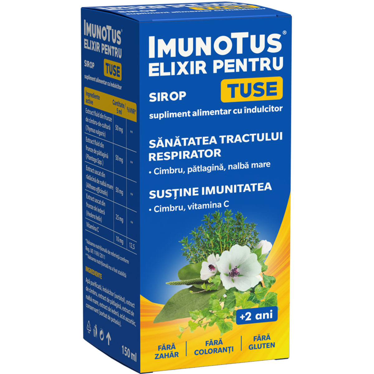 Sirop pentru tuse Imunotus Elixir Fiterman, 150 ml